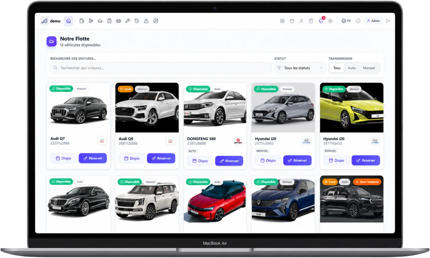 Automedon sur MacBook — Flotte